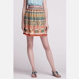 Anthropologie Tanvi Kedia Oroya Echo Skirt Geometric Beaded Boho Size Small